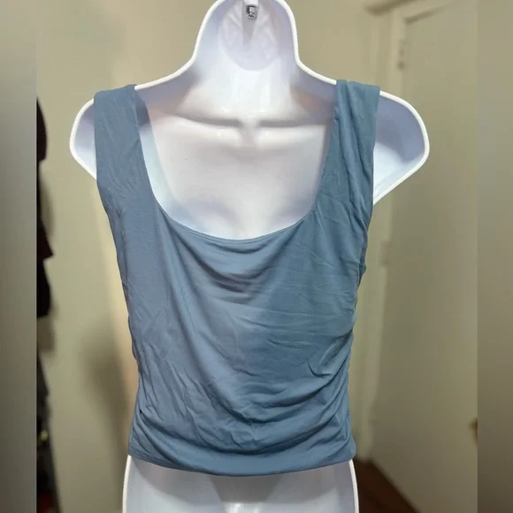 OGL Eco-SkinKiss® Ruched Sides Square Brami Tank Top - Picture 3 of 3